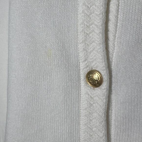 NWT J. Crew Cotton Cardigan Sweater Lady Jacket Ivory CG824 Size M - Picture 10 of 11